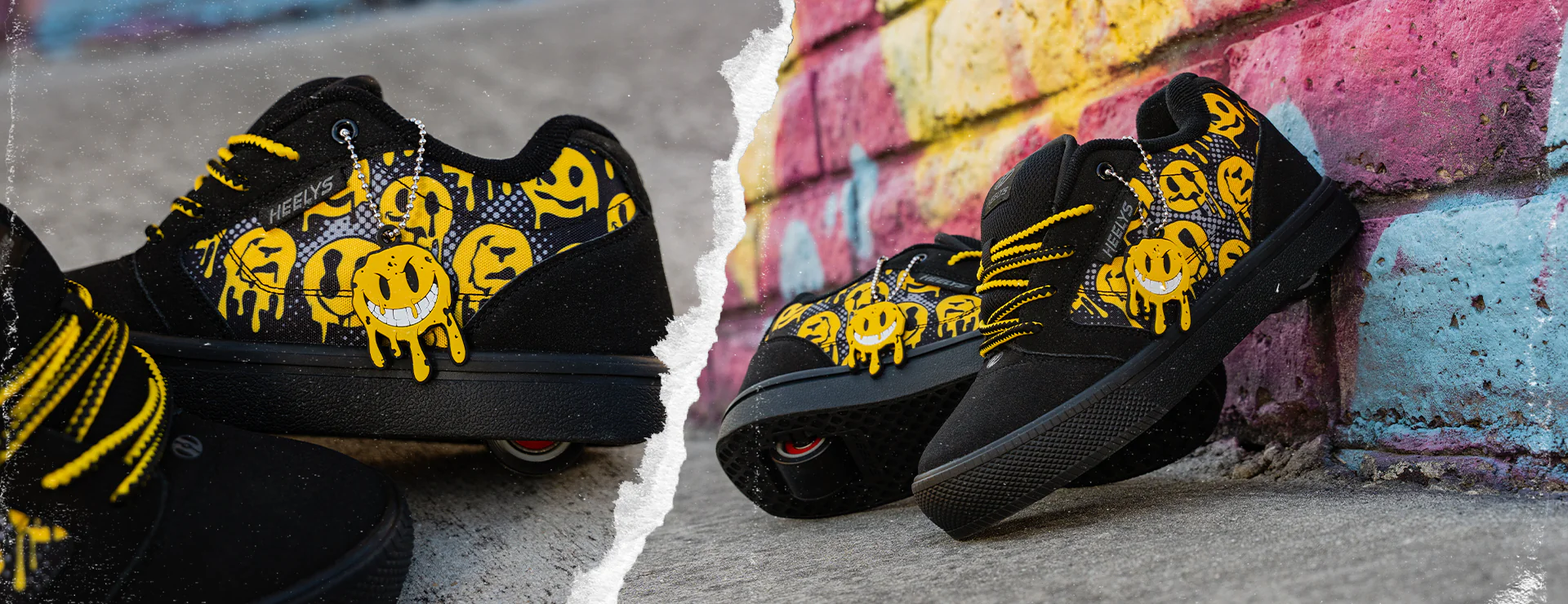 Rollschuh-Action für jeden Fuß